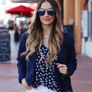 OLD NAVY Quilted Open Front Print Jacket Size Small